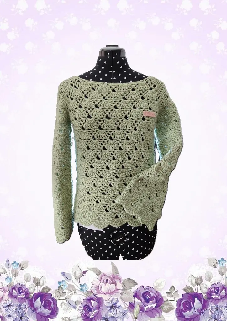 Pull Cercle vert