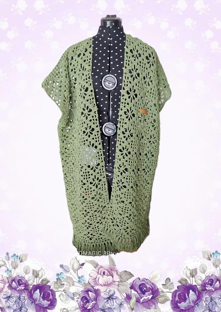 Gilet Long Vert